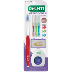 GUM ORTHODONTIC KIT Toothbrush (124LCTA)-PROMO for Start JULY 2024